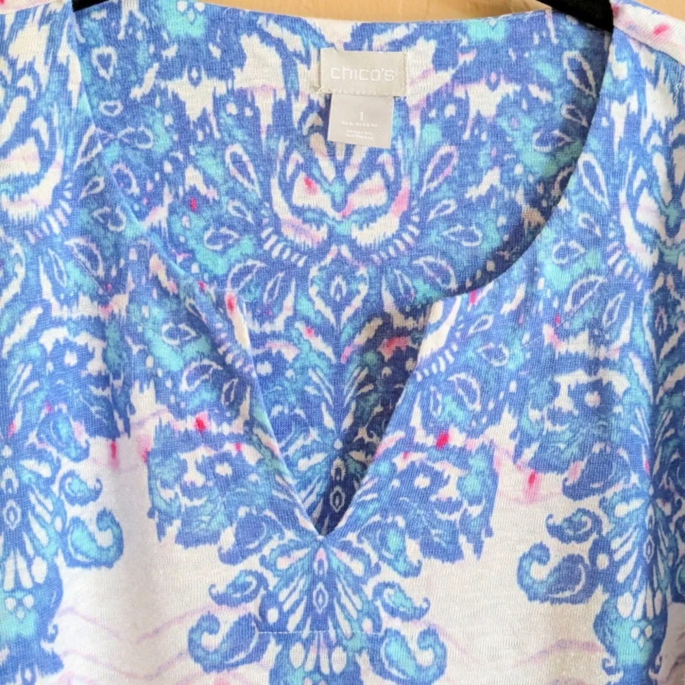 NWT Chico's Linen Tunic - Picture 5 of 13